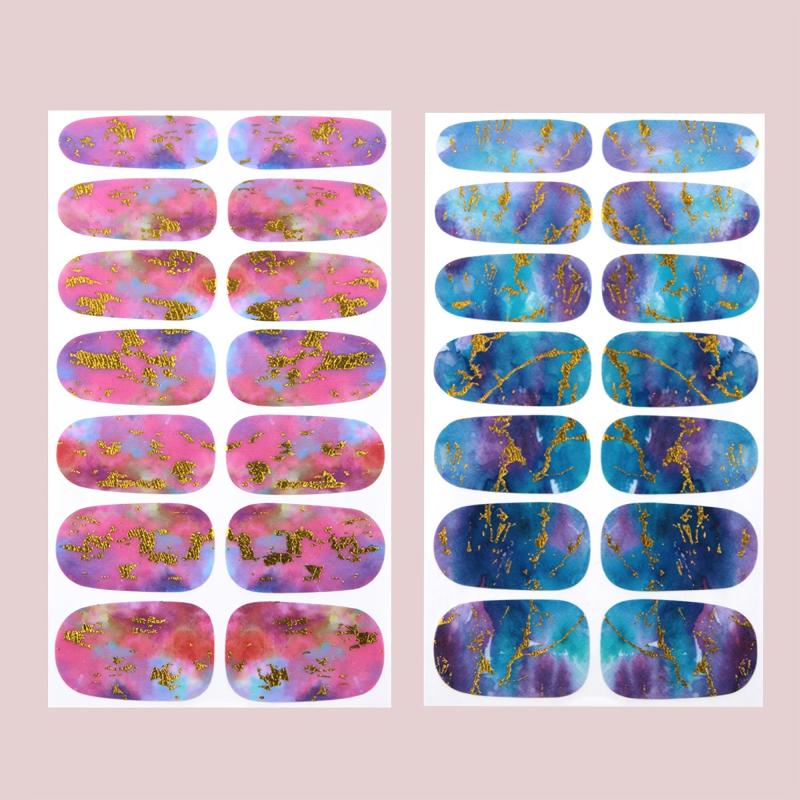 6 Sheets Nail Art Decals - Easy Manicure Transformation