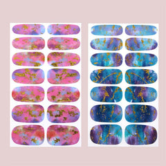 6 Sheets Nail Art Decals - Easy Manicure Transformation