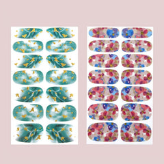 6 Sheets Nail Art Decals - Easy Manicure Transformation