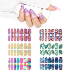 6 Sheets Nail Art Decals - Easy Manicure Transformation