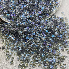 Heart Aurora Resin Stones Gel Polish Rhinestones 50 Pcs