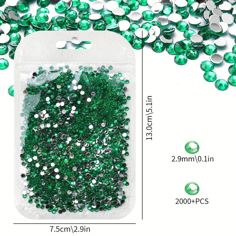 1000Pcs Nail Art Rhinestones Flatback Crystal AB Transparent Rhinestone