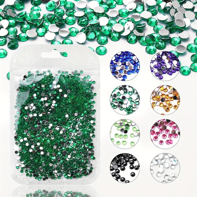 1000Pcs Nail Art Rhinestones Flatback Crystal AB Transparent Rhinestone