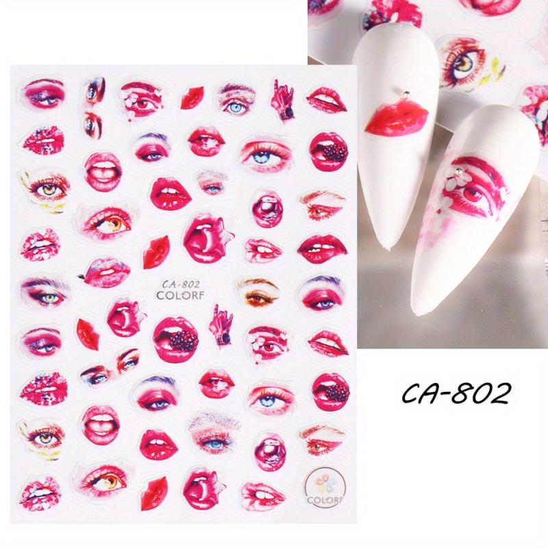Floral 3D Nail Art Stickers for Summer & Spring Manicures
