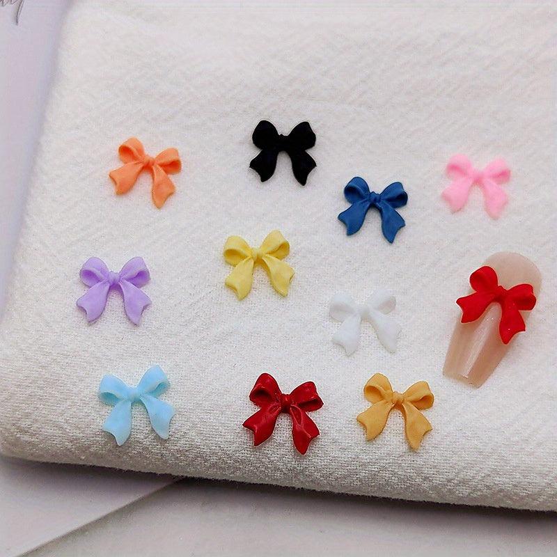 50PCS Mixed Resin Acrylic Nail Art Tips Rhinestones Decor DIY Supplies