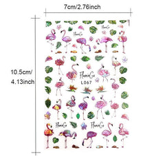 Y2K Nail Art Stickers Self Adhesive Leaf Bird Peacock Nail Decals