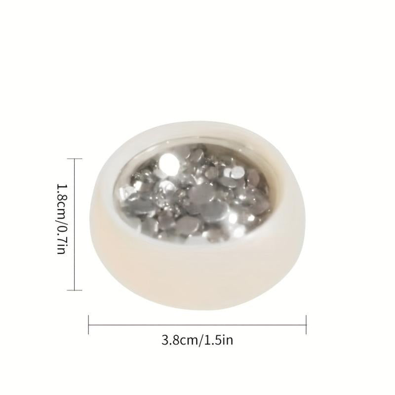 Colorful Rhinestone Nail Art Gems Mix Sizes 3D Flat Bottom