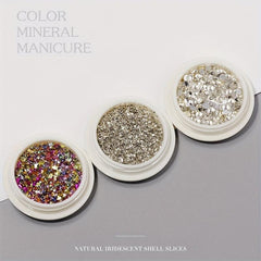 Colorful Rhinestone Nail Art Gems Mix Sizes 3D Flat Bottom