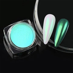 Champagne Mirror Nail Glitter Powder Flakes