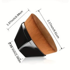 6pcs Foundation Makeup Brushes Set With Puff Triangle Powder Puff Makeup Sponge