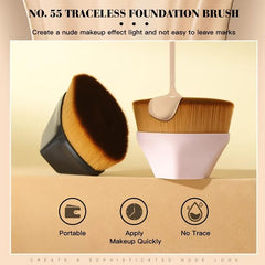 6pcs Foundation Makeup Brushes Set With Puff Triangle Powder Puff Makeup Sponge