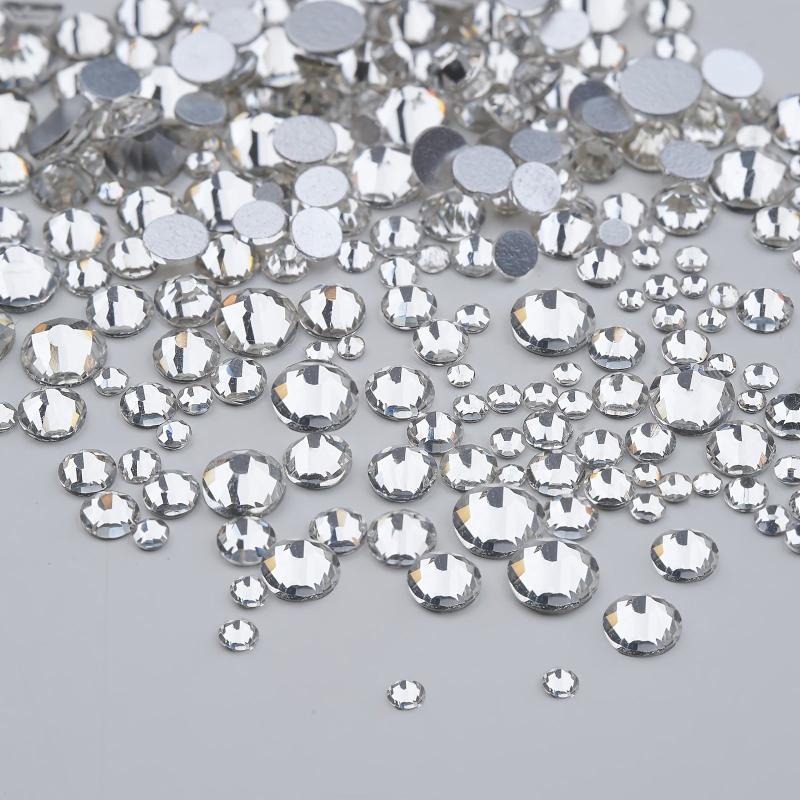 2400 Pcs Nail Art Rhinestones with Storage Box