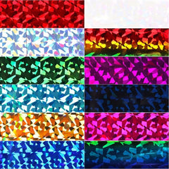 22 Sheets Laser Adhesive Nail Foils for DIY Nail Art Decoration