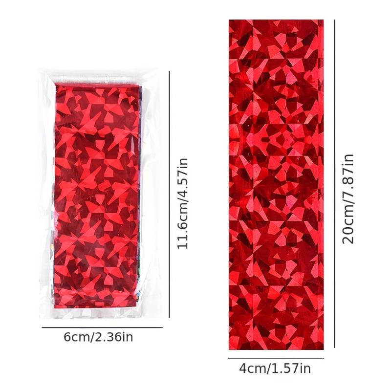 22 Sheets Laser Adhesive Nail Foils for DIY Nail Art Decoration