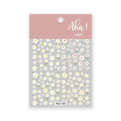 Cartoon Rabbit Rainbow Coffee Bear Nail Sticker Sheet