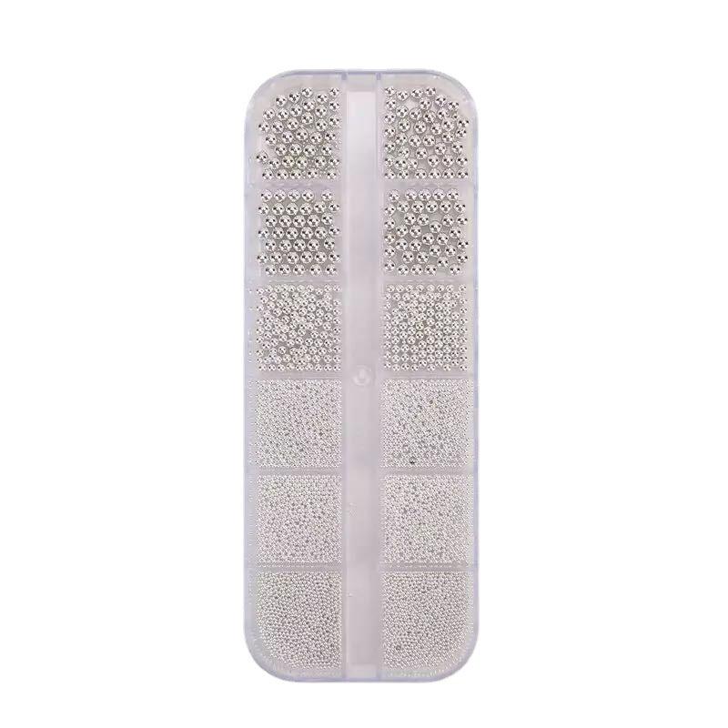 12 Grids Caviar Beads Stainless Steel Nail Art Decoration Kit