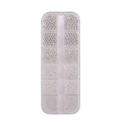 12 Grids Caviar Beads Stainless Steel Nail Art Decoration Kit