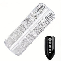 12 Grids Caviar Beads Stainless Steel Nail Art Decoration Kit