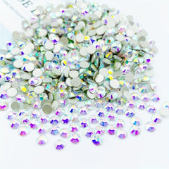 1440pcs Crystal AB Rhinestone Flat Back Glass Rhinestones