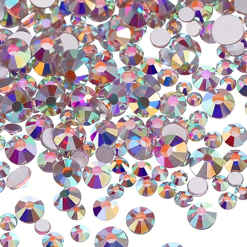 1440pcs Crystal AB Rhinestone Flat Back Glass Rhinestones