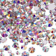 1440pcs Crystal AB Rhinestone Flat Back Glass Rhinestones