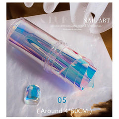 Aurora Glass Paper Foil Nail Art Sticker Kit