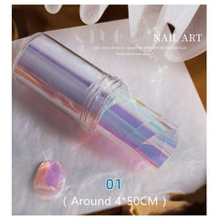 Aurora Glass Paper Foil Nail Art Sticker Kit