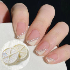 Half Round Pearl Nail Art Decoration DIY Jewelry Faux Beads