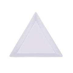 5 Pcs DIY Nail Art Triangular Tray for Rhinestone Storage