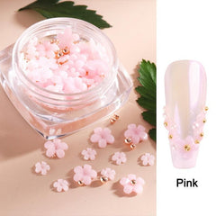 3D Flower Charm For Acrylic Nails Flat Bottom Charms DIY Nail Art Decoration