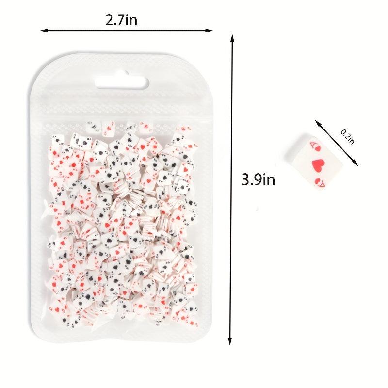 500 pcs Sparkling Poker Nail Charms for DIY Nail Art - Acrylic Glitter Sets