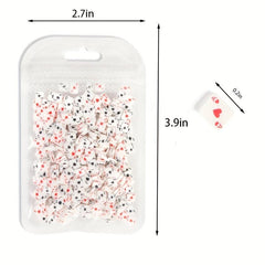 500 pcs Sparkling Poker Nail Charms for DIY Nail Art - Acrylic Glitter Sets