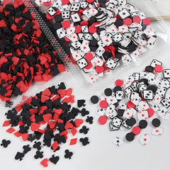500 pcs Sparkling Poker Nail Charms for DIY Nail Art - Acrylic Glitter Sets
