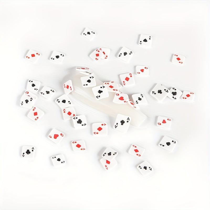 500 pcs Sparkling Poker Nail Charms for DIY Nail Art - Acrylic Glitter Sets