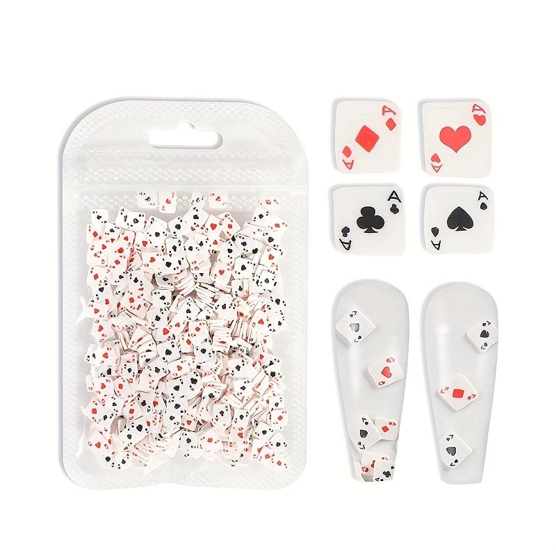 500 pcs Sparkling Poker Nail Charms for DIY Nail Art - Acrylic Glitter Sets