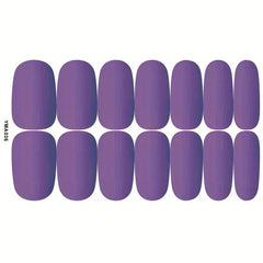 10 Sheets Matte Nail Polish Stickers Full Wrap Self Adhesive Gel Art Decals