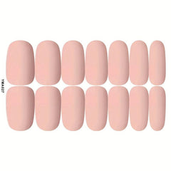 10 Sheets Matte Nail Polish Stickers Full Wrap Self Adhesive Gel Art Decals
