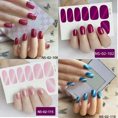 4 Sheets Cat Eye Full Wrap Nail Polish Stickers Self Adhesive