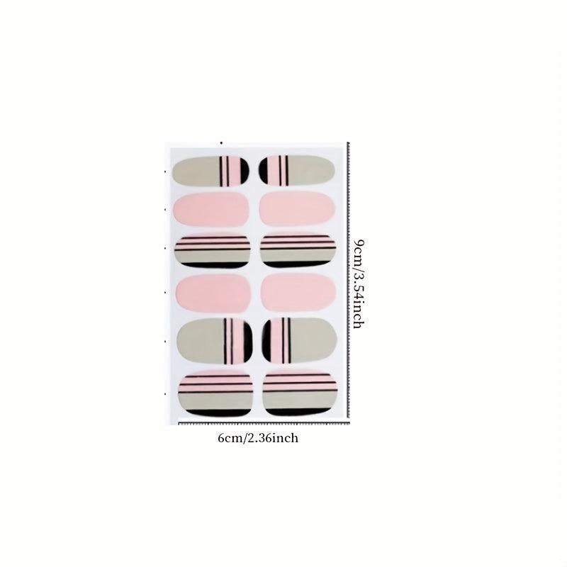 4 Sheets Cat Eye Full Wrap Nail Polish Stickers Self Adhesive