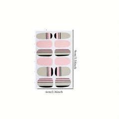 4 Sheets Cat Eye Full Wrap Nail Polish Stickers Self Adhesive