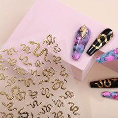 3D Laser Nail Decals Holographic Nail Supplies