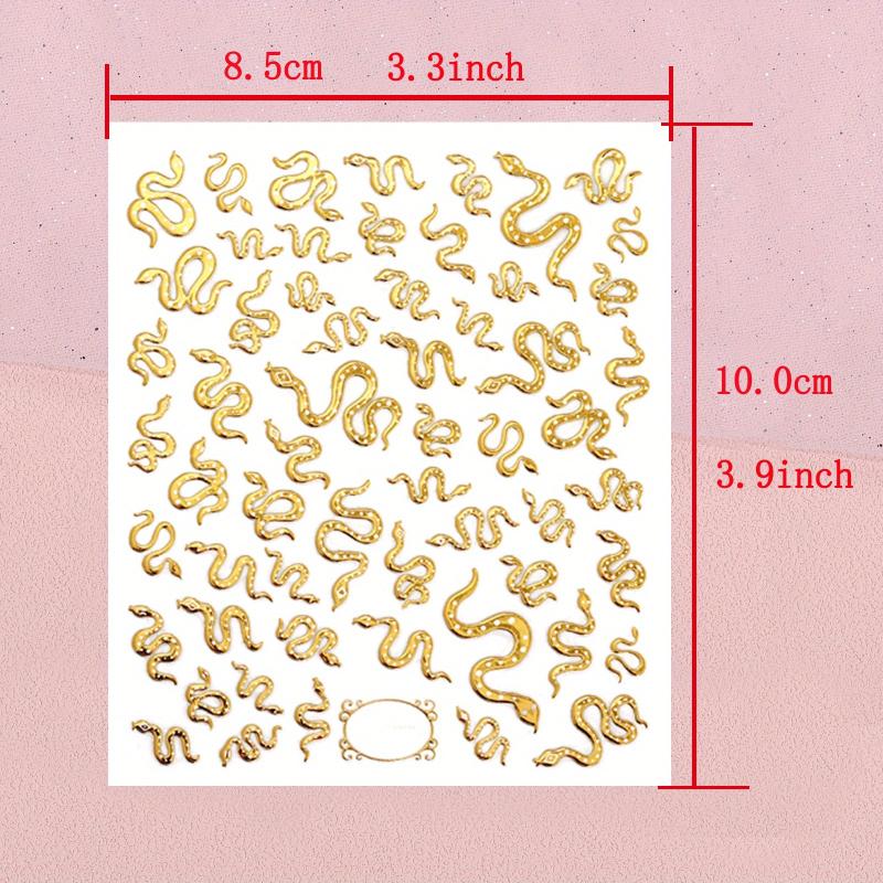 3D Laser Nail Decals Holographic Nail Supplies