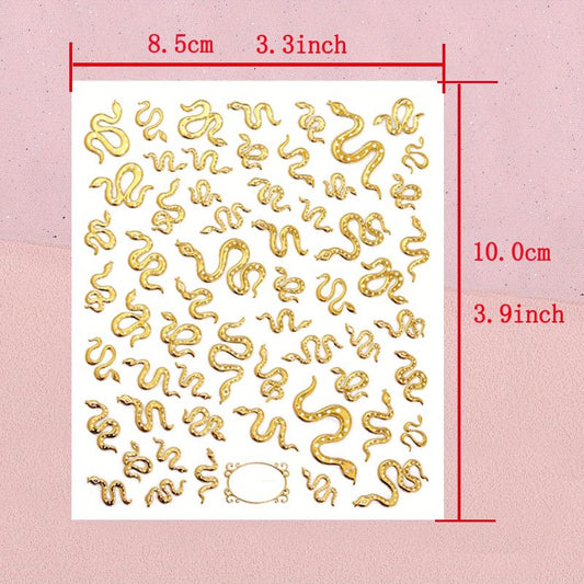 3D Laser Nail Decals Holographic Nail Supplies