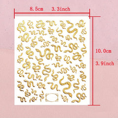 3D Laser Nail Decals Holographic Nail Supplies