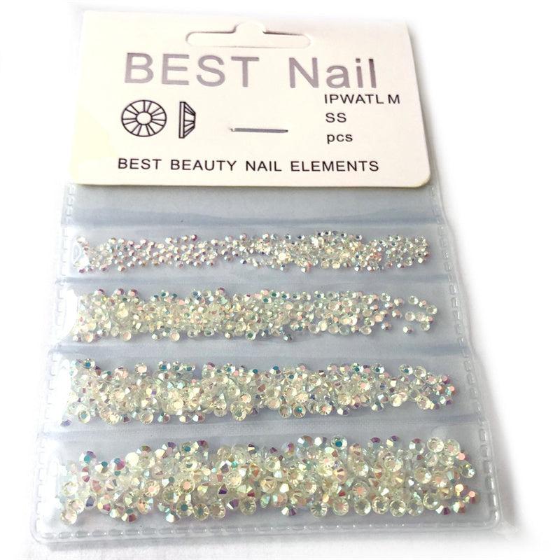 Mixed Nail Art Rhinestones 3D Crystal Charms For Nail Art DIY