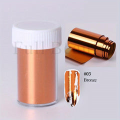 Rose & Gold Nail Foils Mirror Art Foil Paper for Flaky Manicure
