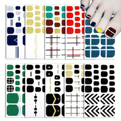 Line Design Nail Polish Stickers Self Adhesive Decal Strips