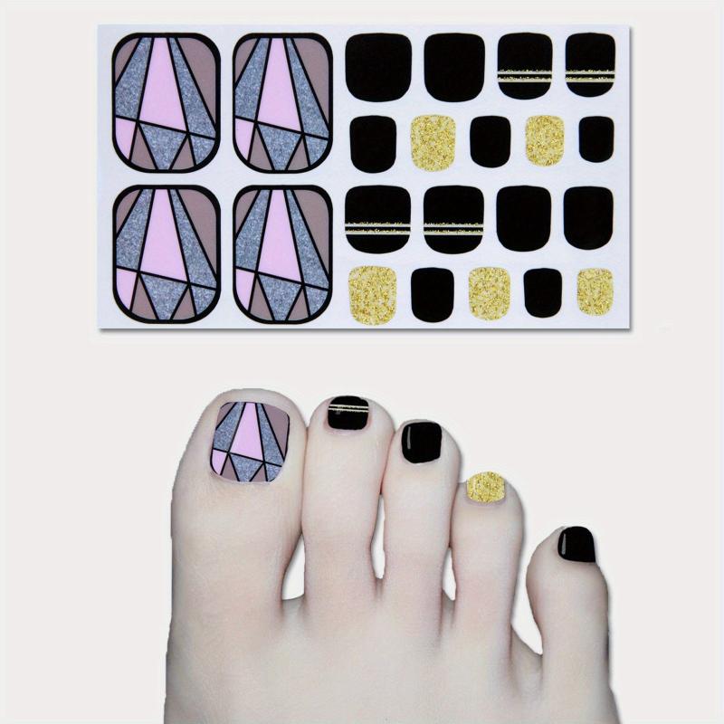 Line Design Nail Polish Stickers Self Adhesive Decal Strips