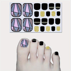 Line Design Nail Polish Stickers Self Adhesive Decal Strips