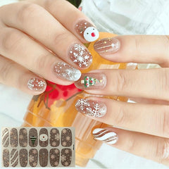 Christmas Nail Polish Stickers Full Wrap + Nail File